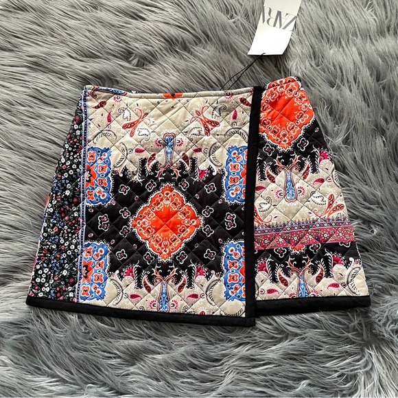 Zara Dresses & Skirts - ZARA quilted patchwork miniskirt